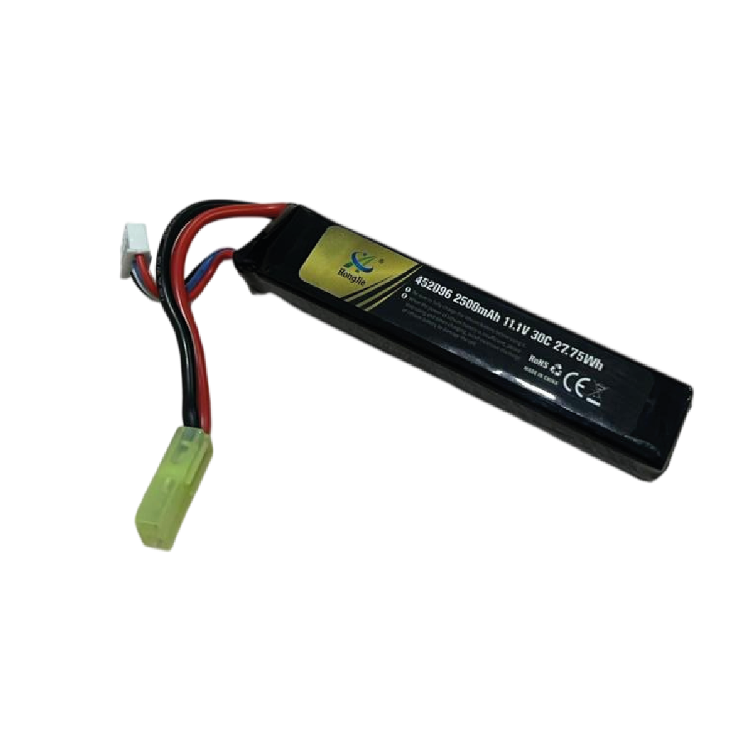 BATERIA AIRSOFT HONGJIE 11.1V 2500MAH 30C MINI TAMIYA