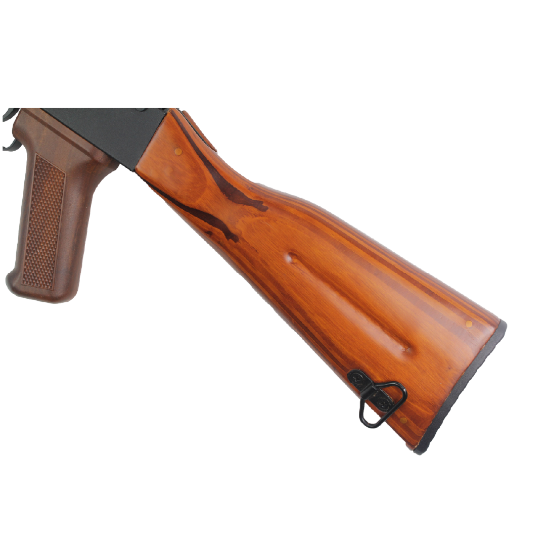 AIRSOFT DOUBLE BELL AKM WOOD STOCK & METAL BODY AEG - vista 4