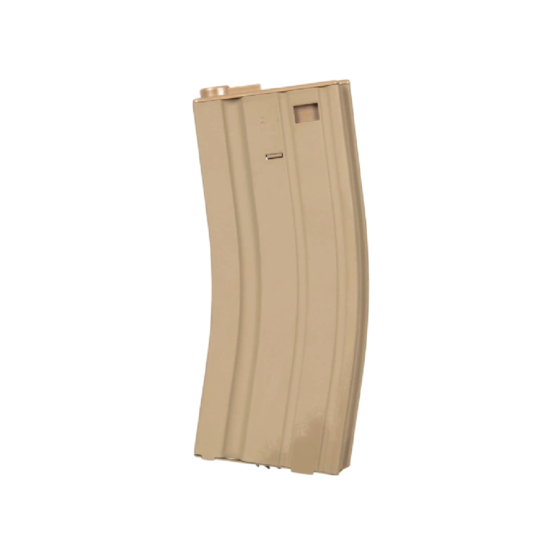 MAGAZINE AIRSOFT DOUBLE BELL M4 HI-CAP TAN – 300 ROUND
