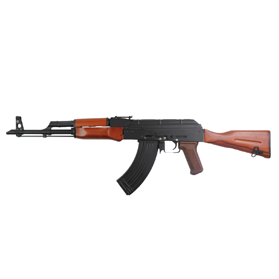 AIRSOFT DOUBLE BELL AKM WOOD STOCK & METAL BODY AEG