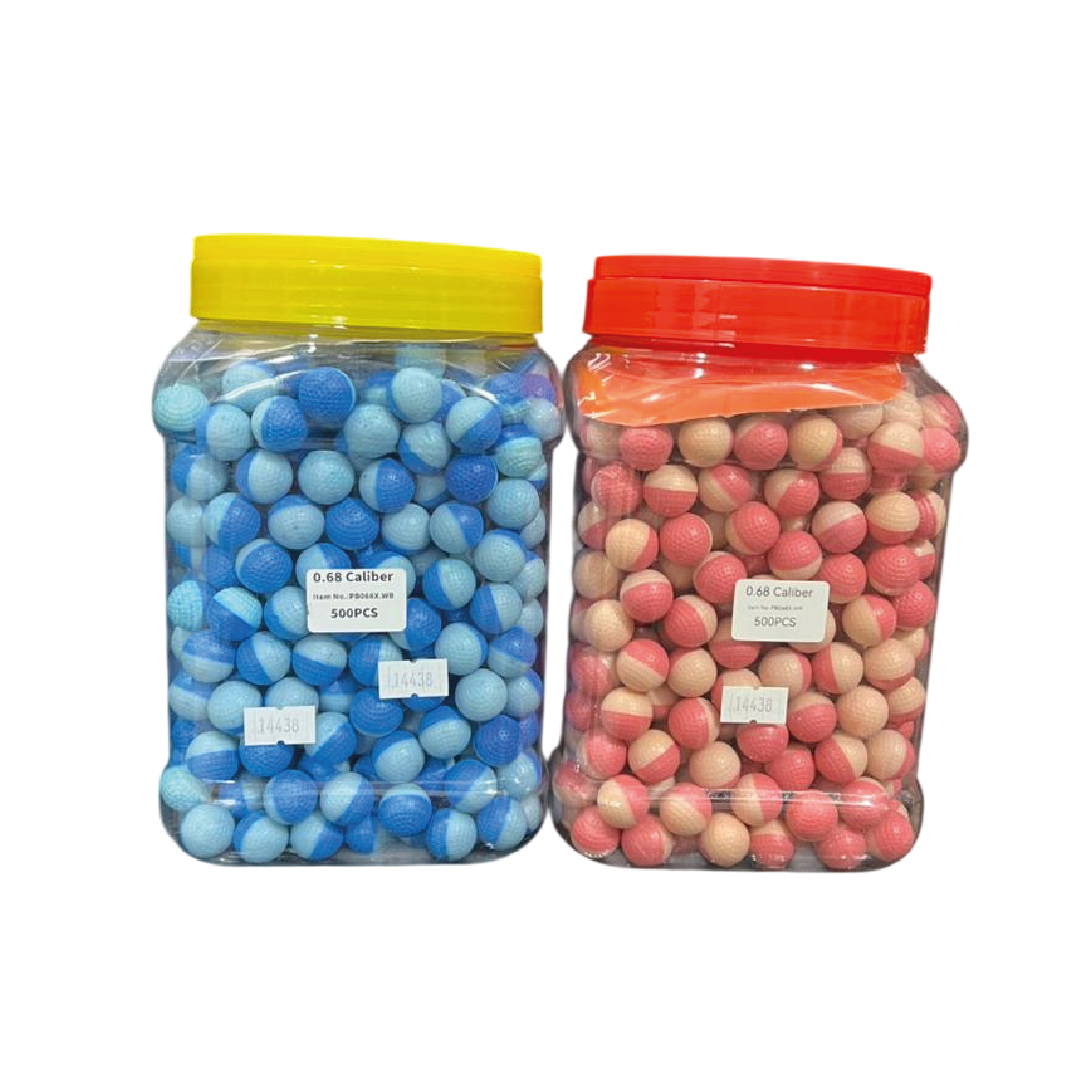 BOLA DE TALCO .68 – WHITE/RED