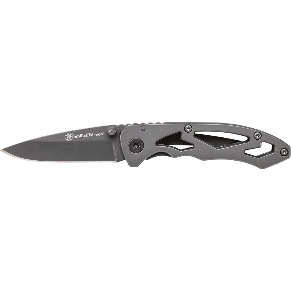 NAVAJA SMITH AND WESSON FRAME LOCK DROP POINT FOLDING - vista 2