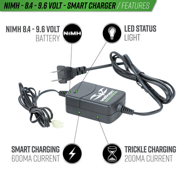 CARGADOR VALKEN NIMH SMART 8.4V – 9.6V - vista 2