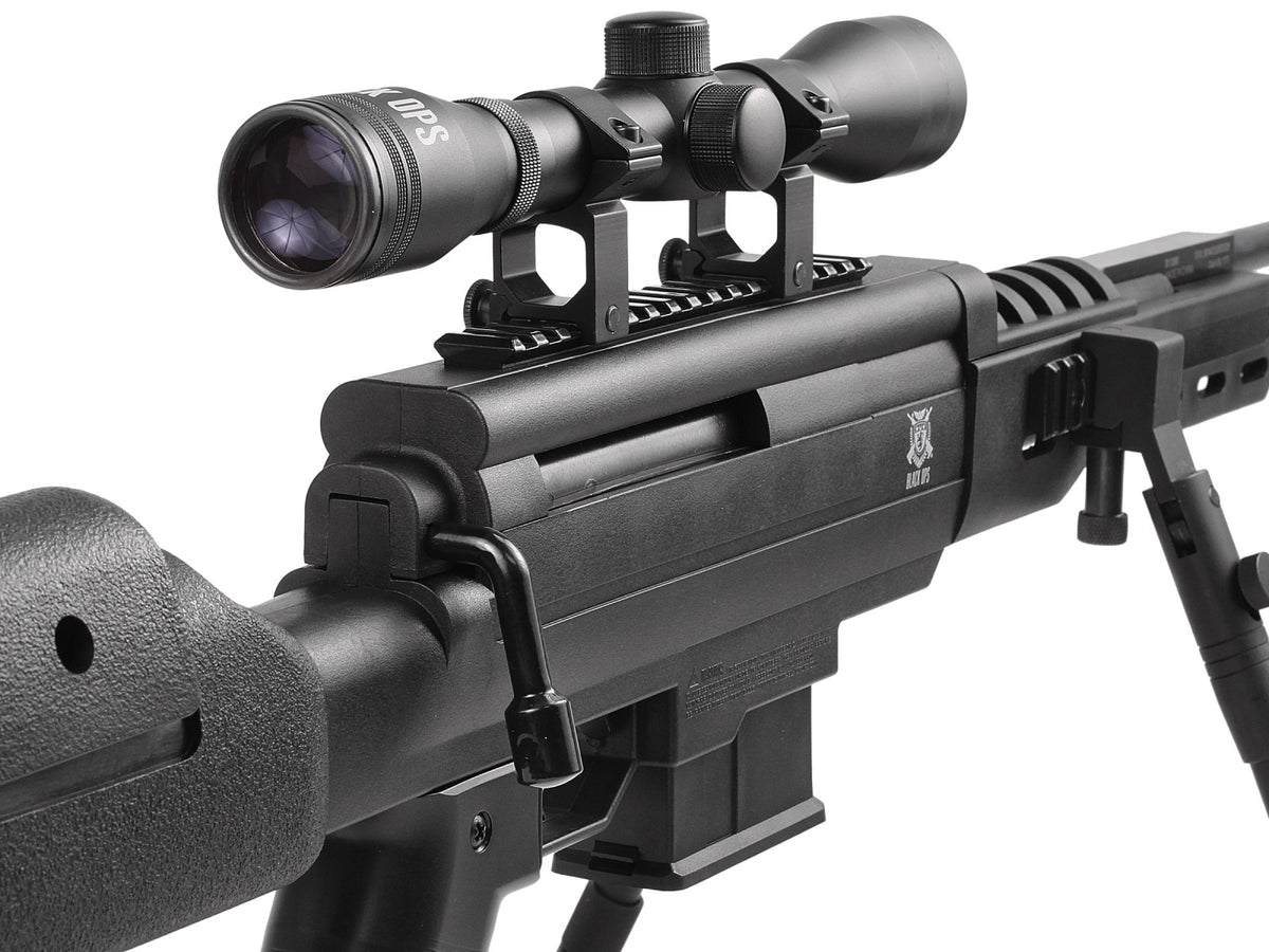 RIFLE BLACK OPS TACTICAL SNIPER .22 COMBO W/4X32 SCOPE, BIPOD - vista 3