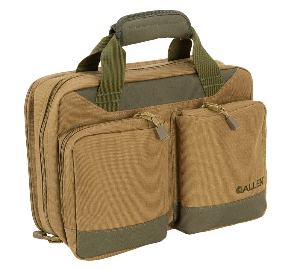 ESTUCHE ALLEN COMPANY DOUPLEX DOUBLE SOFT PISTOL ATTACHE – TAN/OLIVE