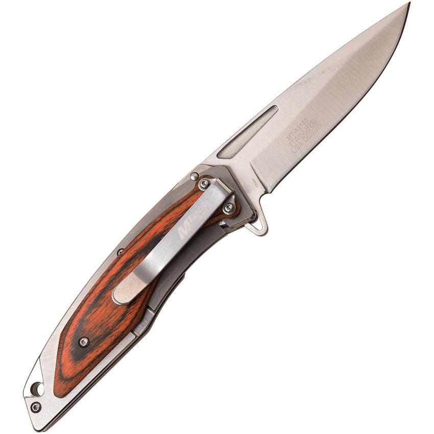 NAVAJA WOOD FRAME LOCK A/O STAINLESS HANDLE