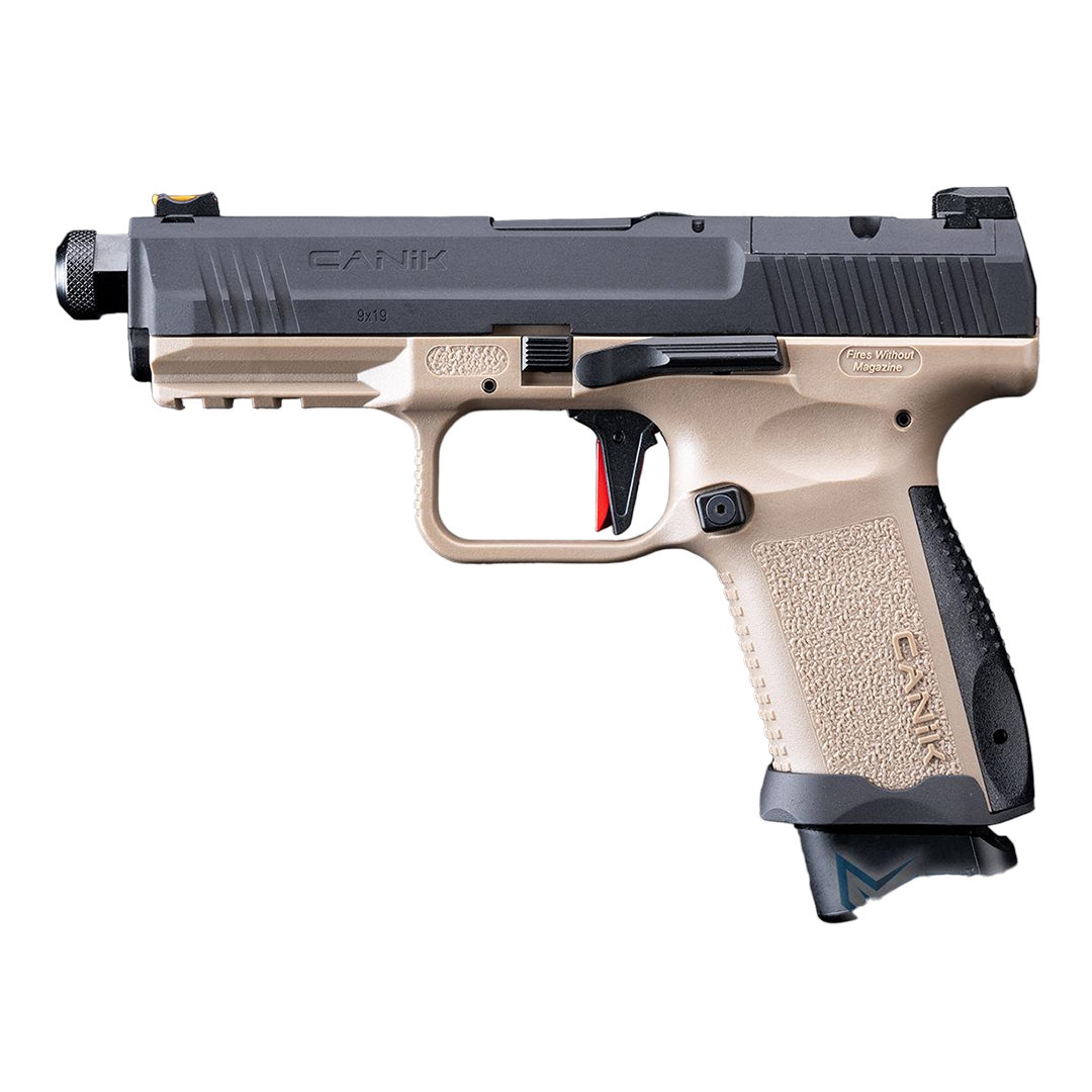 PISTOLA AIRSOFT CANIK X SALIENT TP9 ELITE COMBAT/EMG TAN TWO-TONE