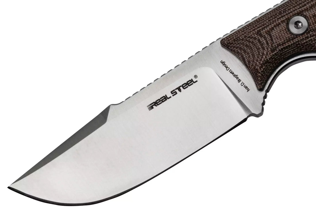 KNIFE REAL STEEL FURRIER HARPOON – BURGUNDY MICARTA