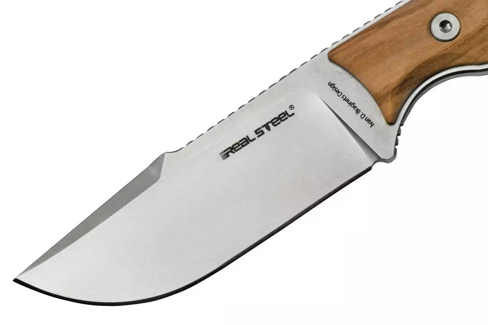 KNIFE REAL STEEL FURRIER HARPOON – OLIVE WOOD - vista 2