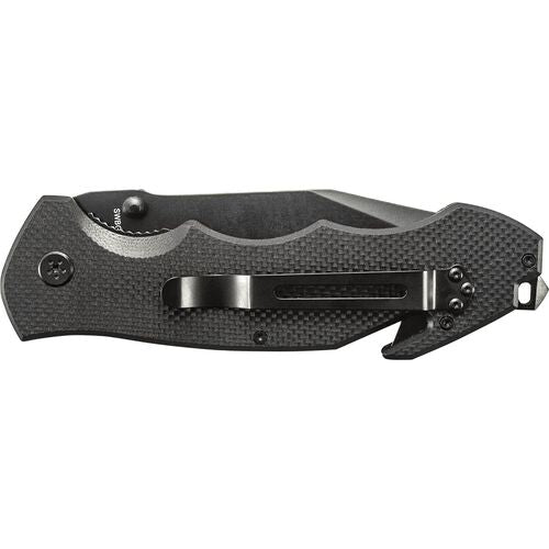 NAVAJA SMITH AND WESSON BORDER GUARD 5 LINER LOCK – BLACK