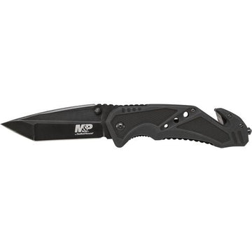 NAVAJA SMITH AND WESSON M&P CLIP FOLDER BLACK BLADE/BLACK HANDLE