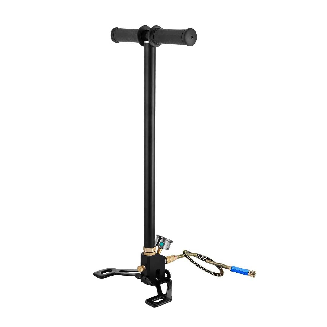 TACTAIR 4 STAGE PCP HAND PUMP FULL AIRGUNS 4500PSI BLACK - vista 2