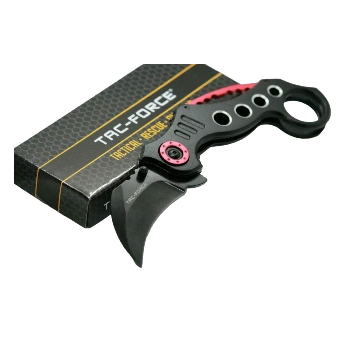 NAVAJA ASISTIDA KARAMBIT RF-048 NEGRO-ROJO 18 CMR - vista 3