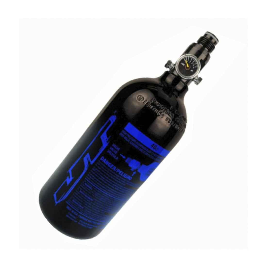 TANQUE ALUMINIO JT 48CI/3000 BLUE LOGO ON BLACK