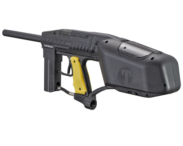 MARCADORA TIPPMANN RAIDER RENTAL BLACK W/ YELLOW GRIP PANEL - vista 2