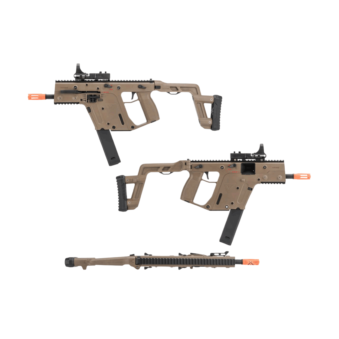 RIFLE AIRSOFT KRISS VECTOR AEG SMG BY KRYTAC 400FPS-FLAT DARK EARTH - vista 4