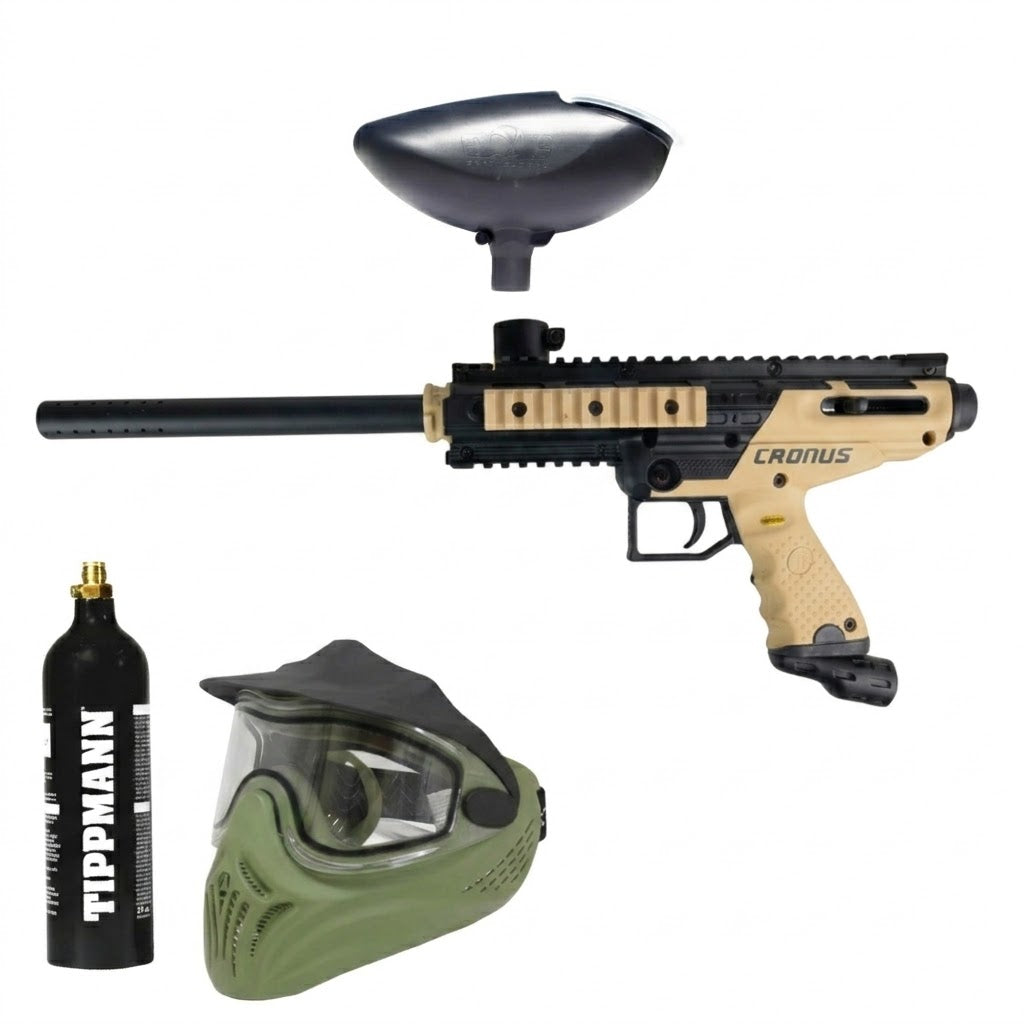 COMBO CRONUS BASIC RETAL – HELIX OLIVE LENS – TANQUE CO2 20 OZ