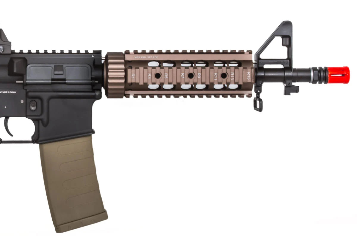 RIFLE AIRSOFT KWA KM4 SR7 AEG 6MM – FDE - vista 3