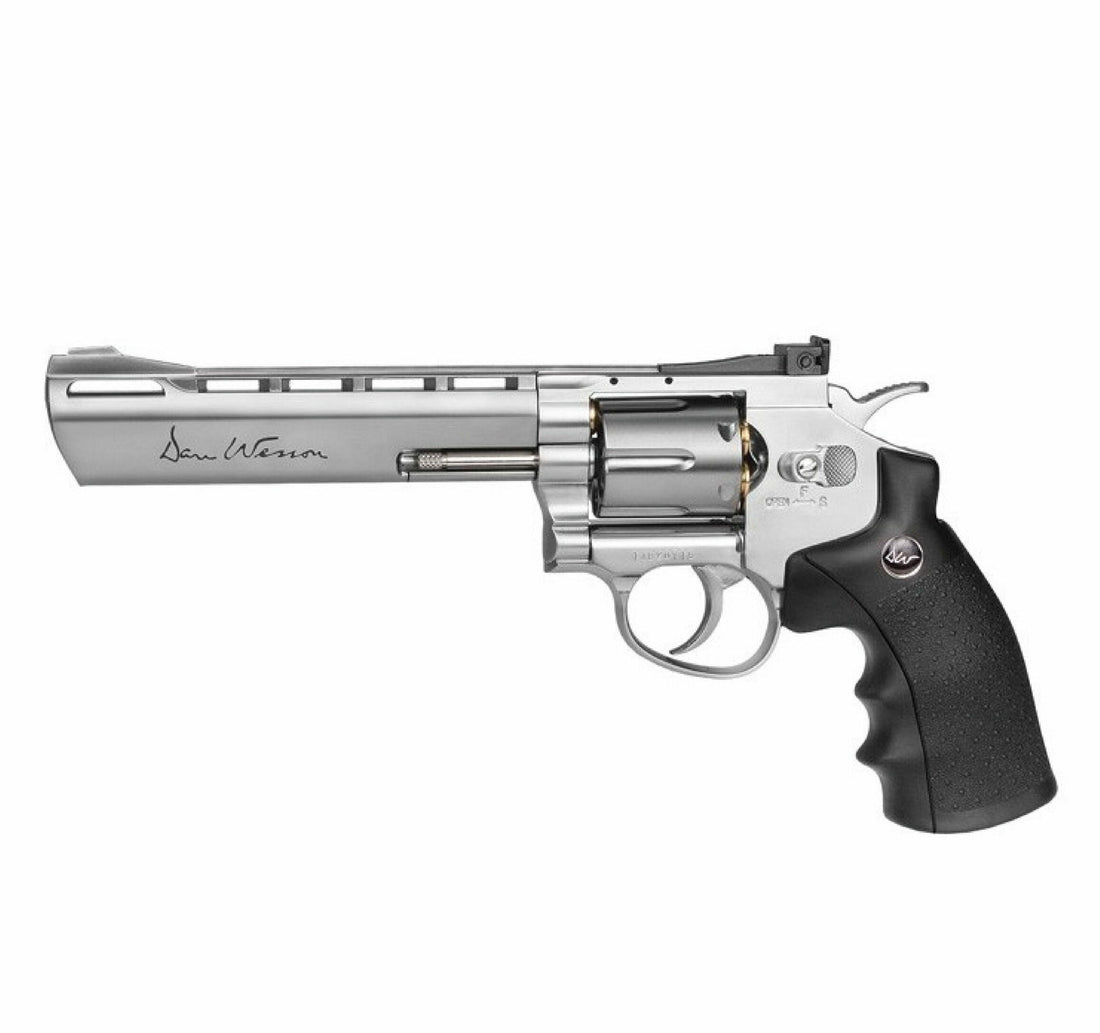 REVOLVER ASG CO2 DAN WESSON 6PL SILVER 4.5MM PELLETS