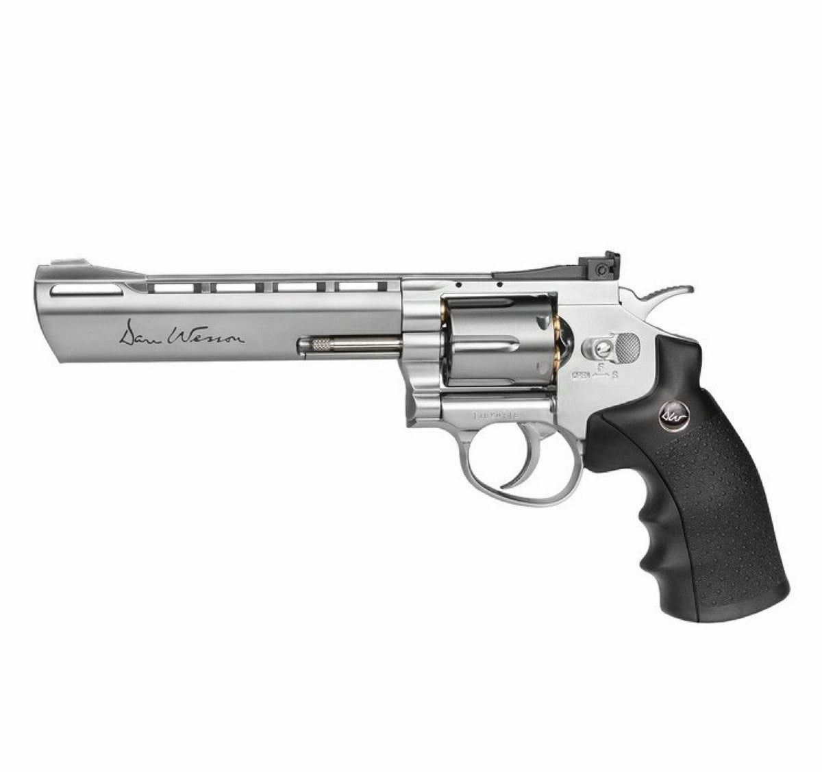 REVOLVER ASG CO2 DAN WESSON 6PL SILVER 4.5MM PELLETS