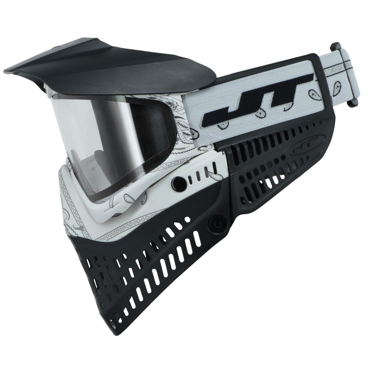 MASCARA JT SPECTRA PROFLEX LE BANDANA WHITE W/ CLEAR + SMOKE LENS THERMAL - vista 3