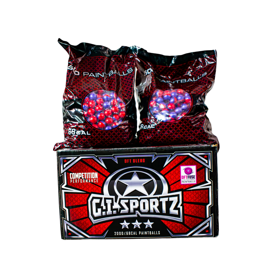 CAJA DE BOLAS GI SPORTZ 3 ESTRELLAS