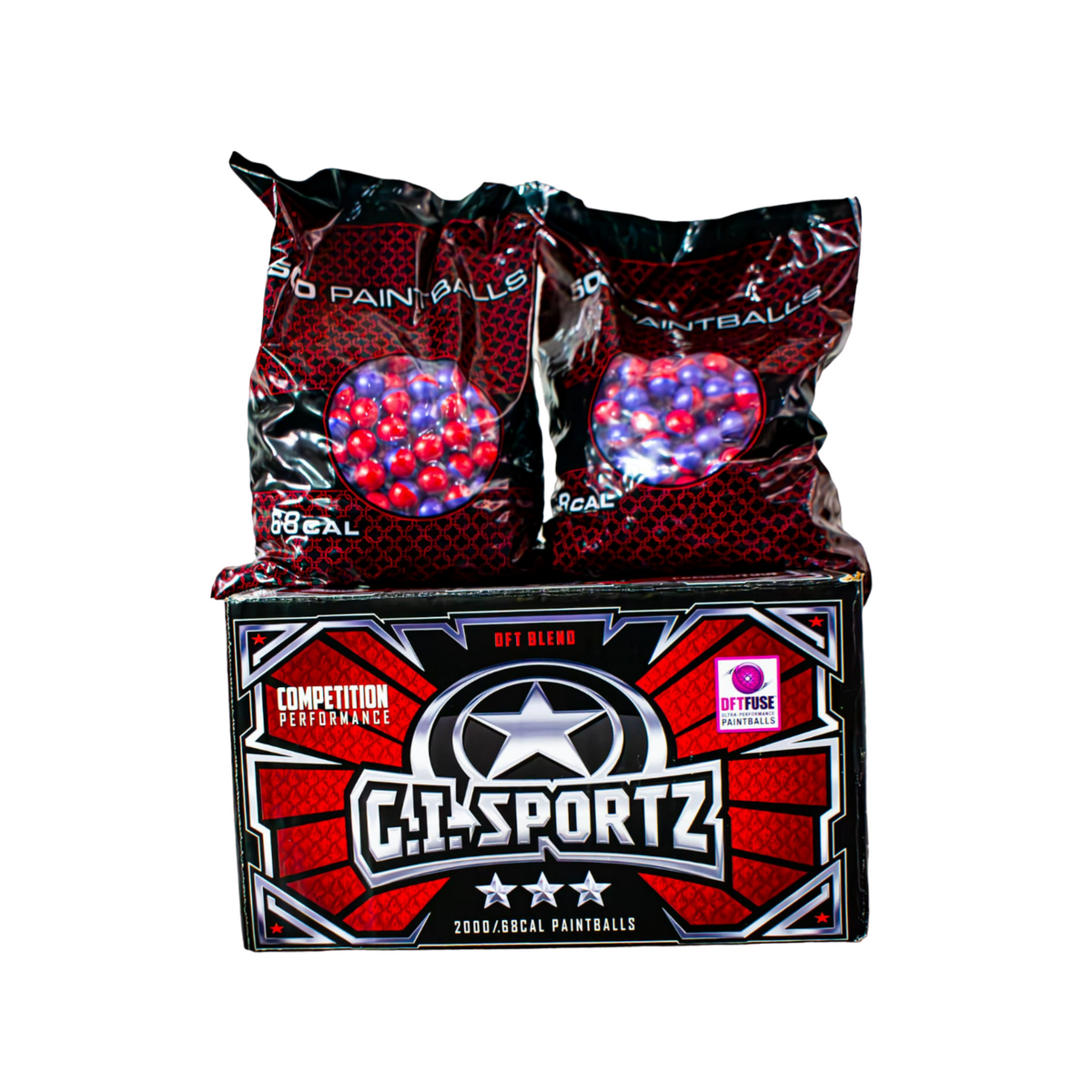 CAJA DE BOLAS GI SPORTZ 3 ESTRELLAS - vista 2