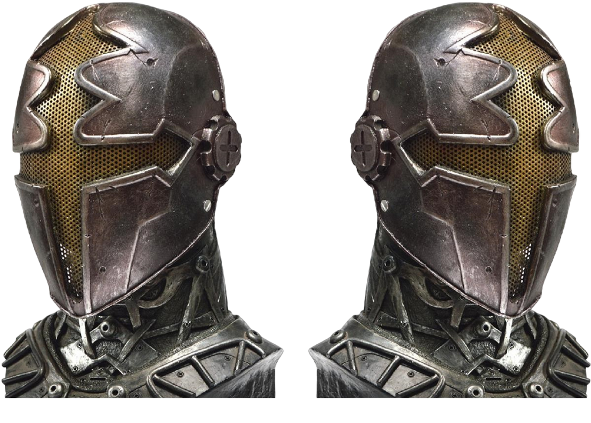MASCARA INSPIRED BY HELLGATE FIBERGLASS WIRE MESH GOLD PALADIN - vista 2