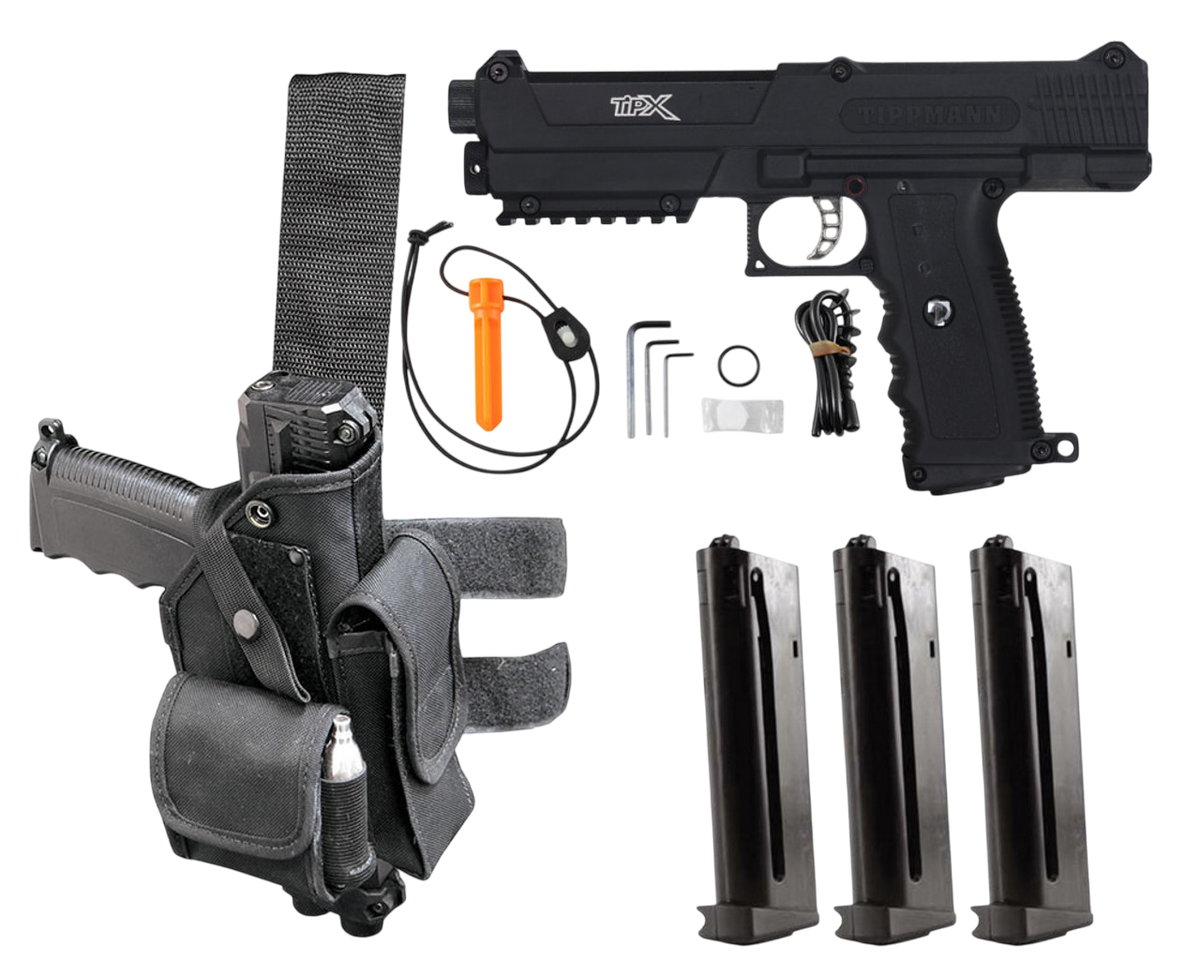 MARCADORA TIPPMANN TIPX TRU FEED DELUXE PISTOL KIT BLACK - vista 3
