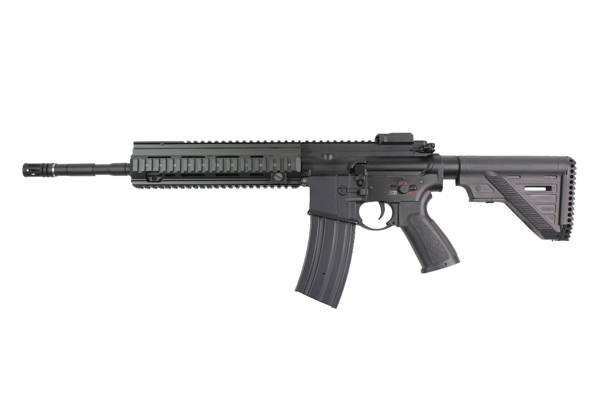 RIFLE AIRSOFT DOUBLE BELL HK416 A5 LONG BARREL AEG – BLACK