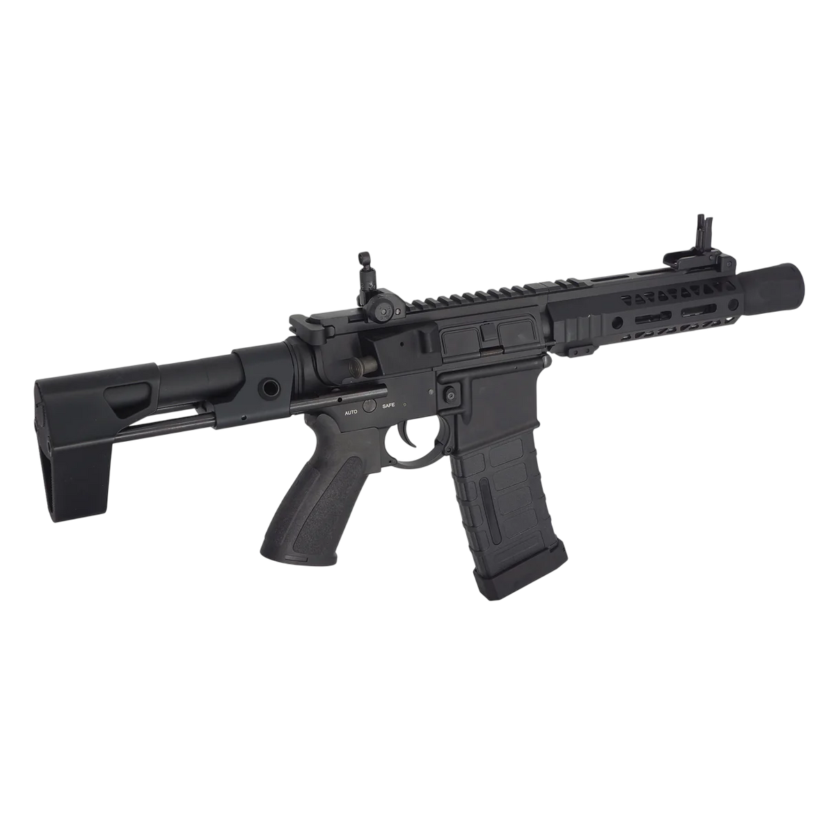 RIFLE AIRSOFT DOUBLE BELL M4 SBR AEG – TAN - vista 2