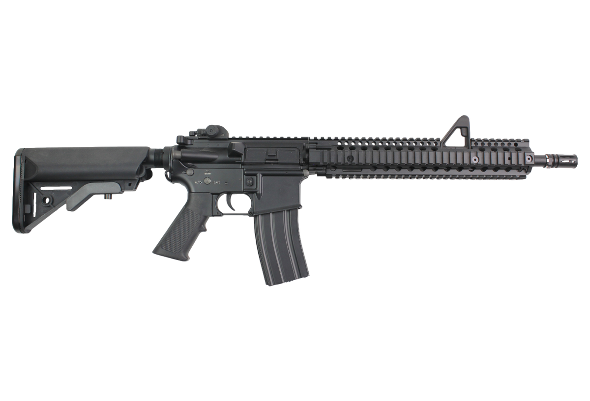 RIFLE AIRSOFT DOUBLE BELL M4 DMR FULL METAL AEG – BLACK - vista 2