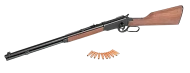 RIFLE AIRSOFT DOUBLE BELL M1894 REAL WOOD/BLACK CO2 POWERED - vista 2