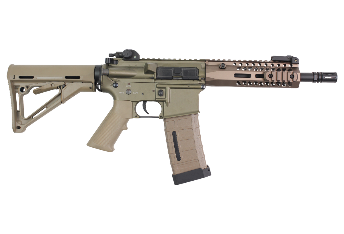 RIFLE AIRSOFT DOUBLE BELL M4 CNC FULL METAL AEG – TAN - vista 2