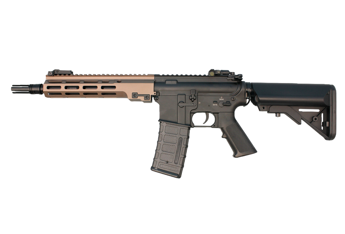 RIFLE AIRSOFT DOUBLE BELL M4 URG-I CQBR FULL METAL AEG – BLACK/TAN