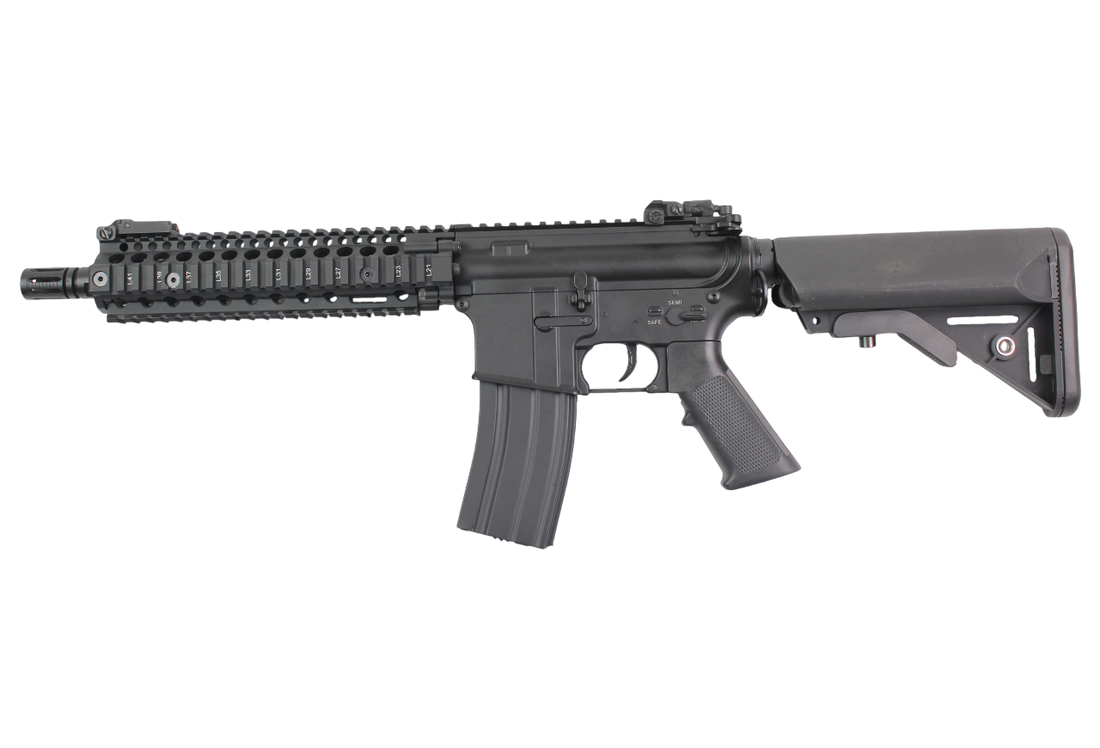 RIFLE AIRSOFT DOUBLE BELL MK18 9,5PL FULL METAL AEG – BLACK