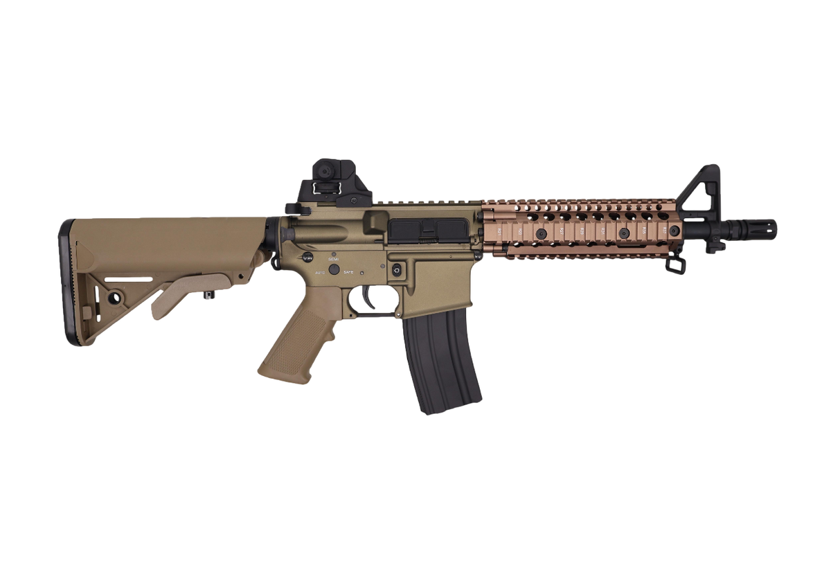 RIFLE AIRSOFT DOUBLE BELL MK18 7,5PL FULL METAL AEG – TAN/BLACK - vista 2