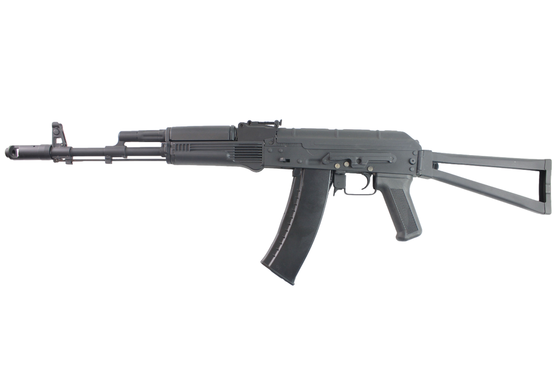 RIFLE AIRSOFT DOUBLE BELL AKS-74N AEG W/ FOLDING STOCK – BLACK