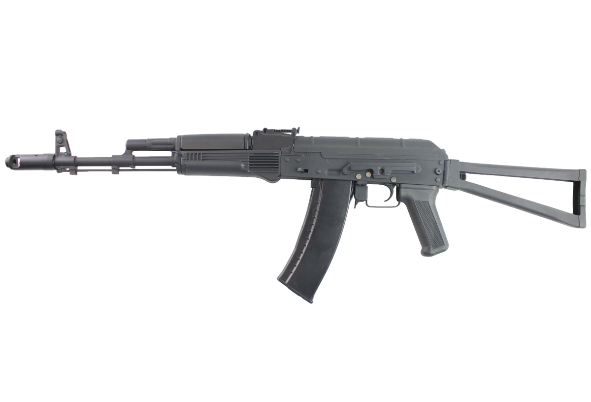 RIFLE AIRSOFT DOUBLE BELL AKS-74N AEG W/ FOLDING STOCK – BLACK