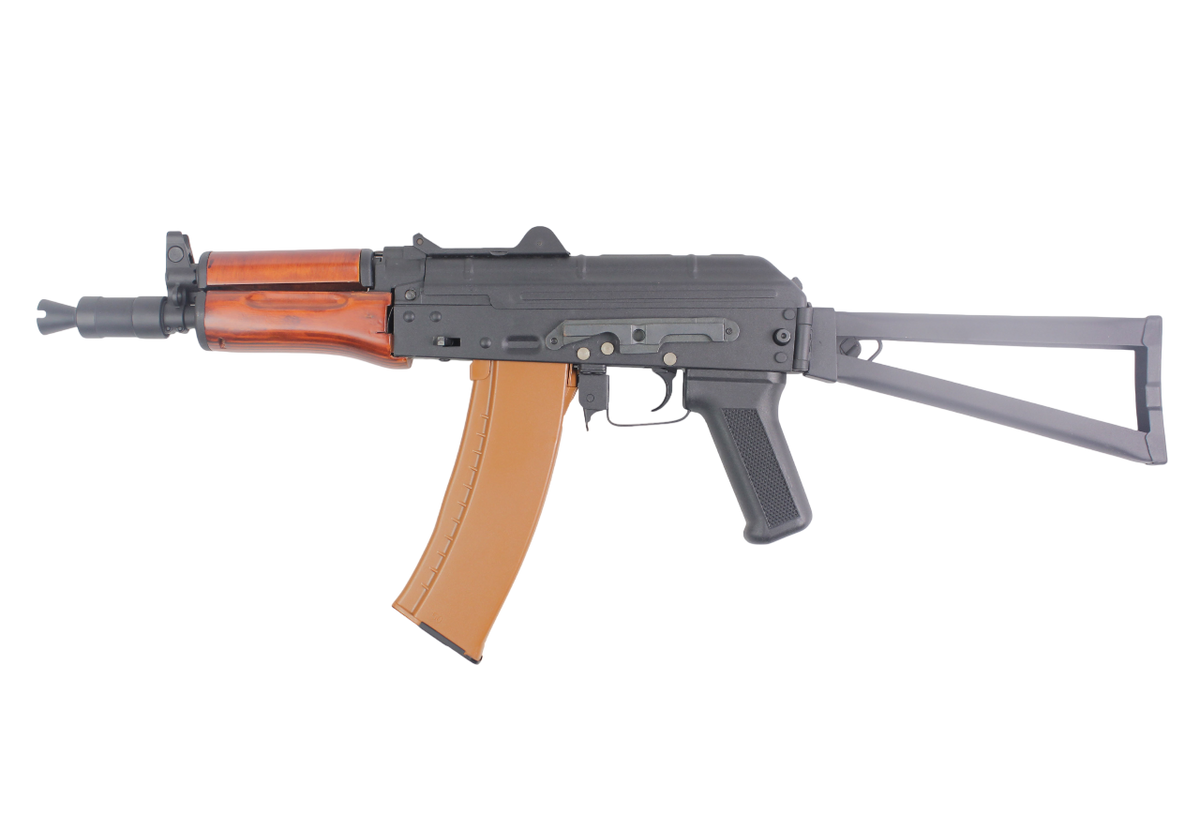 RIFLE AIRSOFT DOUBLE BELL AKS74U AEG – WOOD/BLACK