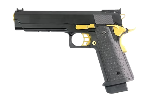 PISTOLA AIRSOFT DOUBLE BELL 5.1 GBB GREEN GAS – BLACK/GOLD