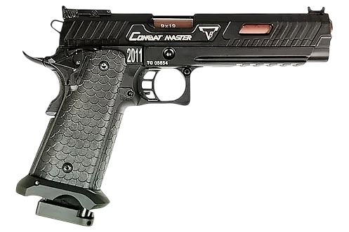 PISTOLA AIRSOFT DOUBLE BELL TTI 5.1 COMBAT MASTER GBB GREEN GAS – BLACK - vista 2