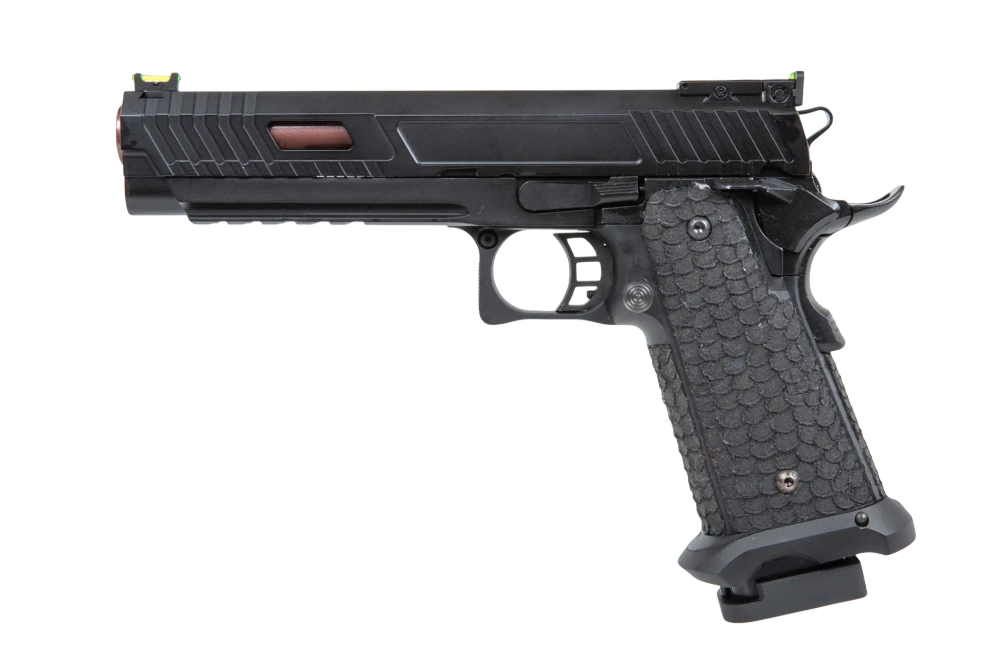 PISTOLA AIRSOFT DOUBLE BELL TTI 5.1 GBB GREEN GAS STIPPLING HANDGRIP – BLACK