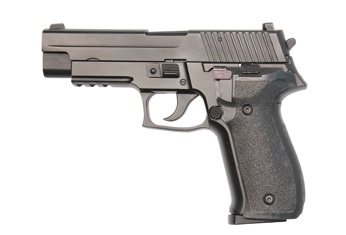 PISTOLA AIRSOFT DOUBLE BELL P226 PLASTIC GBB GREEN GAS – BLACK