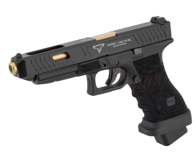 PISTOLA AIRSOFT DOUBLE BELL GLOCK 34 TTI FULL METAL GBB GREEN GAS – BLACK - vista 3