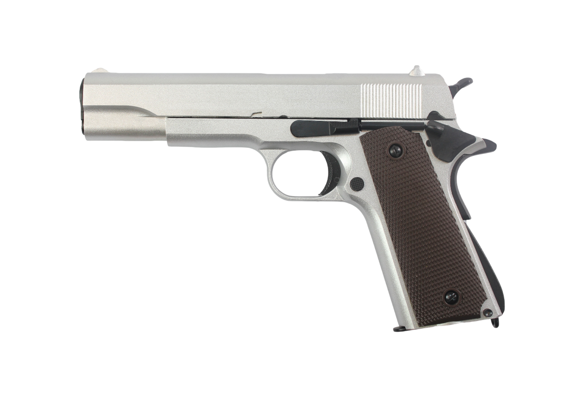 PISTOLA AIRSOFT DOUBLE BELL 1911 FULL METAL GBB GREEN GAS