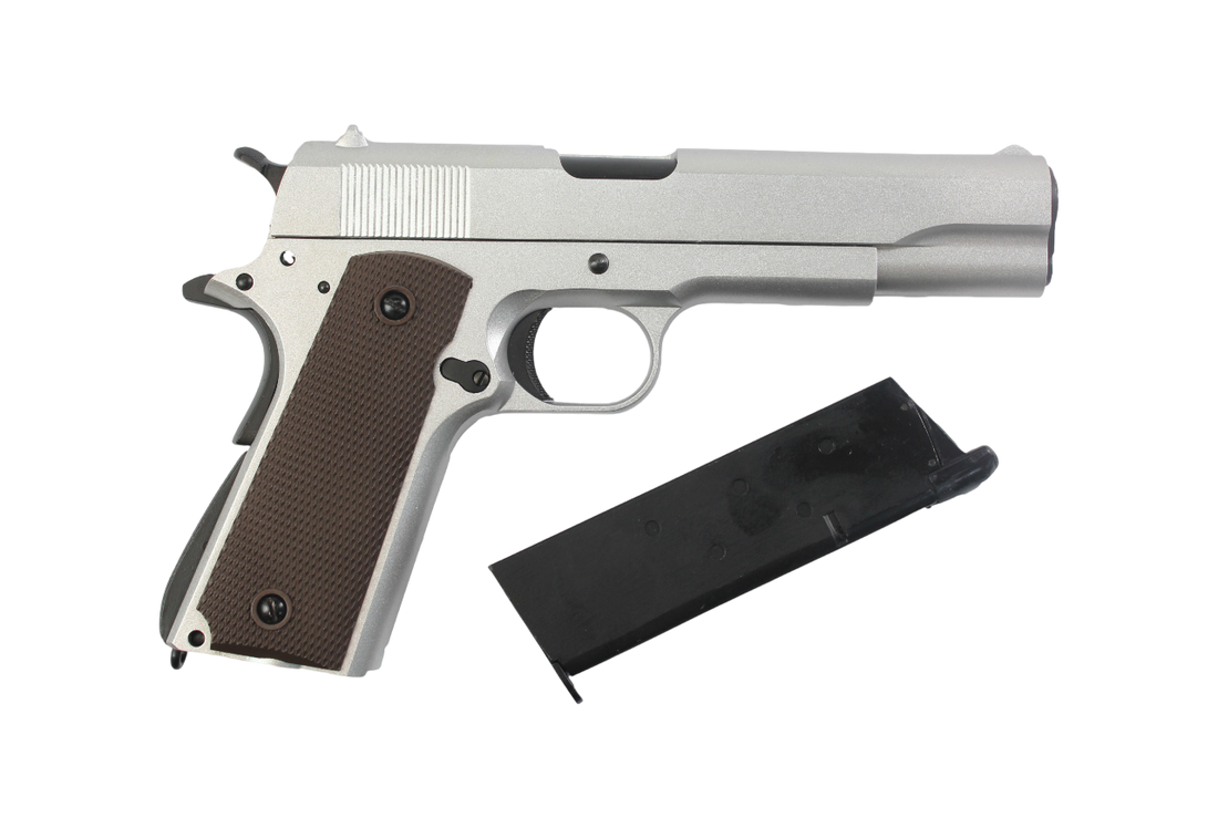 PISTOLA AIRSOFT DOUBLE BELL 1911 FULL METAL GBB GREEN GAS
