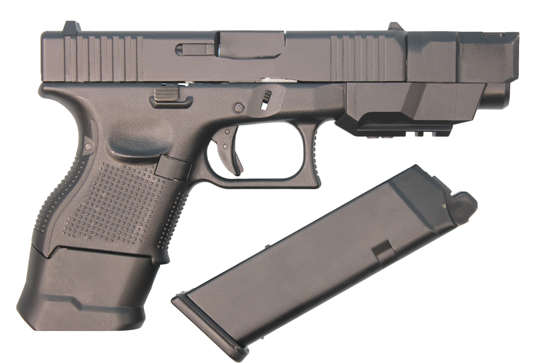 PISTOLA AIRSOFT DOUBLE BELL G26C GEN 5 FULL AUTO FULL METAL GBB GREEN GAS – BLACK