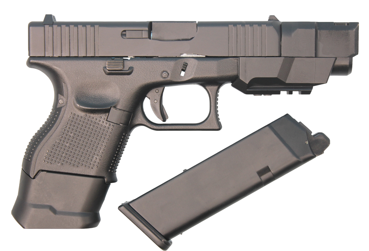 PISTOLA AIRSOFT DOUBLE BELL G26C GEN 5 FULL AUTO FULL METAL GBB GREEN GAS – BLACK - vista 2