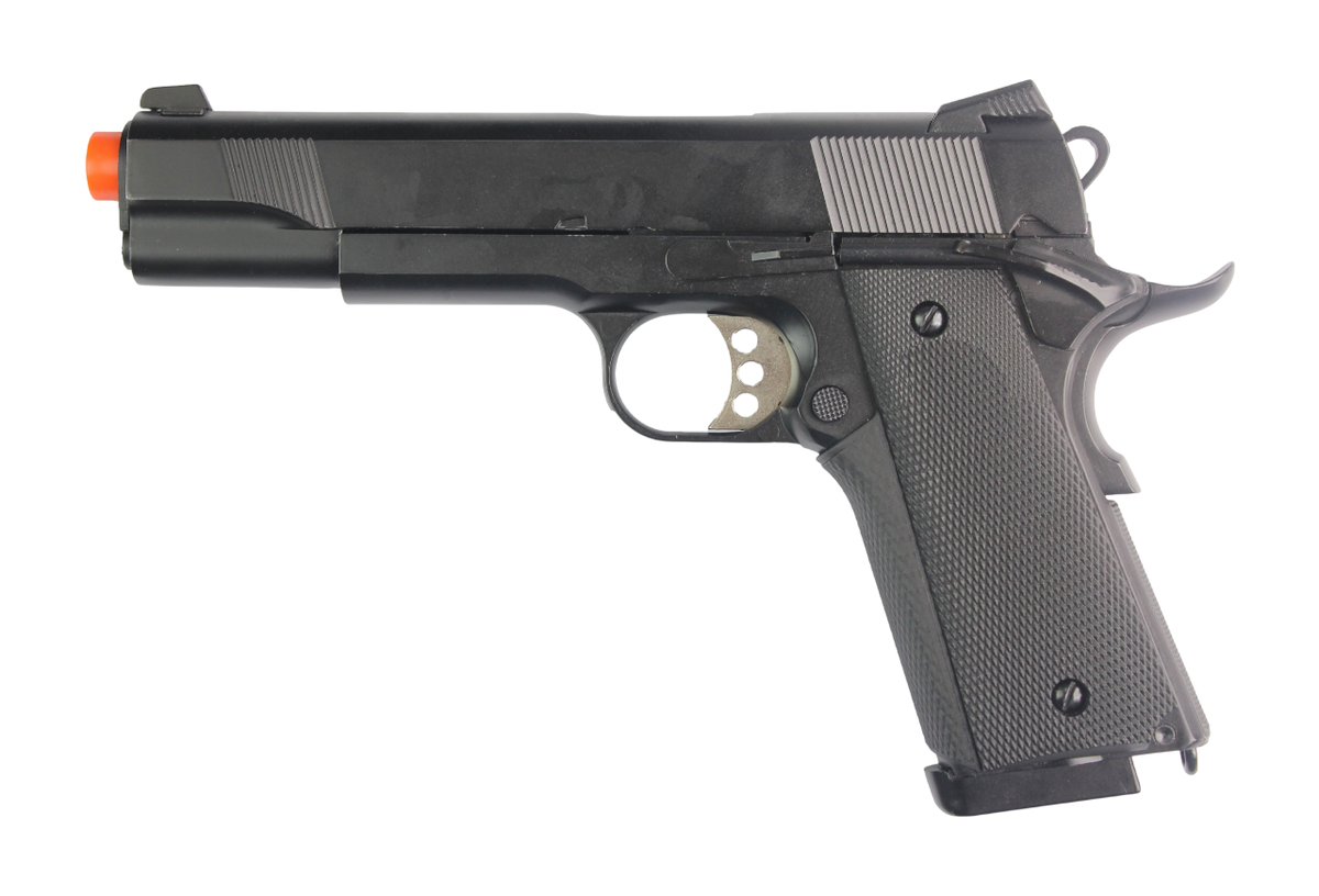 PISTOLA AIRSOFT DOUBLE BELL 1911 PLASTIC GREEN GAS – BLACK